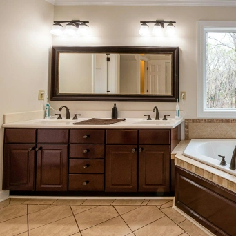 Custom bathroom cabinet